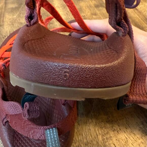 Chaco Kids ZX/Cloud 2 Classic Performance Hiking Beach Water Sandal Red Size 6 - Picture 12 of 12